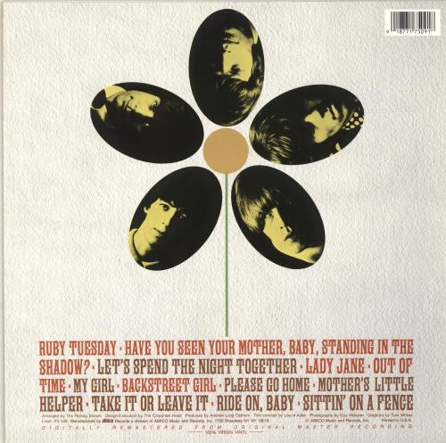 The Rolling Stones Flowers - Barcoded vinyl LP album (LP record) US ROLLPFL692082