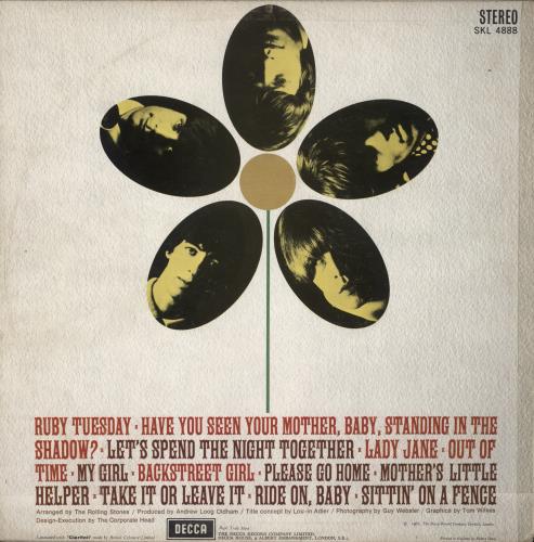 The Rolling Stones Flowers - Export - 1st - Unboxed vinyl LP album (LP record) UK ROLLPFL796267