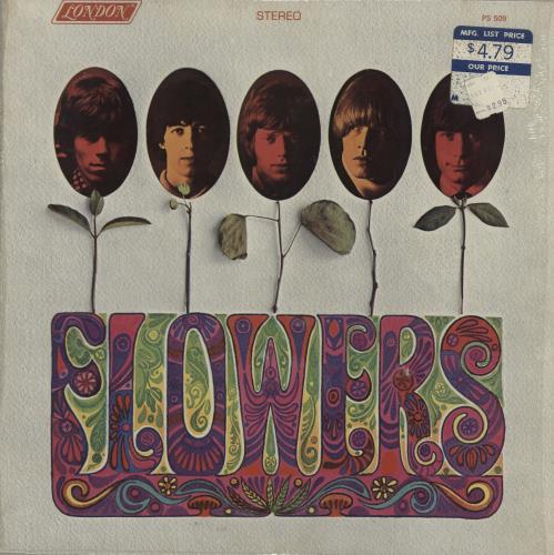 The Rolling Stones Flowers - shrink vinyl LP album (LP record) US ROLLPFL666232