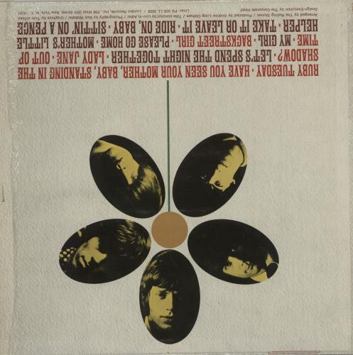 The Rolling Stones Flowers - shrink vinyl LP album (LP record) US ROLLPFL666232