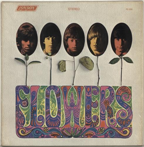 The Rolling Stones Flowers - sunset label vinyl LP album (LP record) Canadian ROLLPFL701299