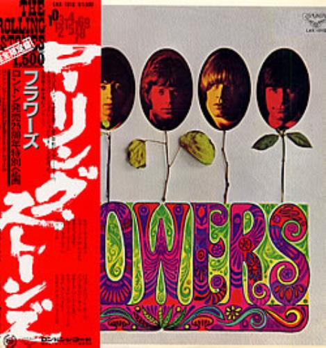 The Rolling Stones Flowers vinyl LP album (LP record) Japanese ROLLPFL231862