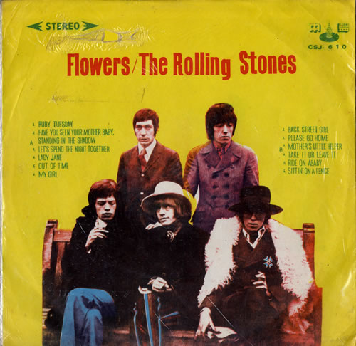 The Rolling Stones Flowers vinyl LP album (LP record) Taiwanese ROLLPFL555479