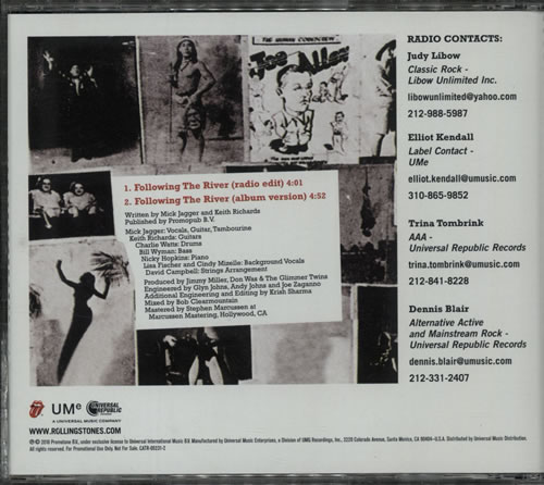 The Rolling Stones Following The River CD single (CD5 / 5") US ROLC5FO523884