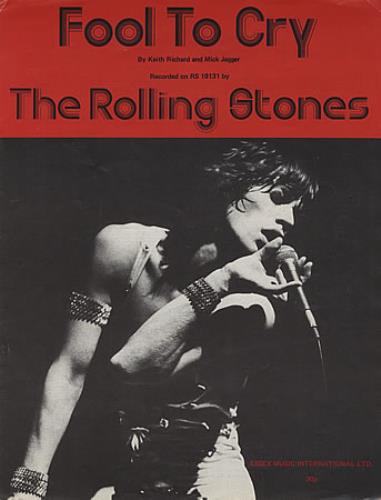 The Rolling Stones Fool To Cry sheet music UK ROLSMFO387692