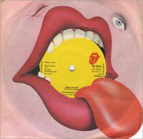 The Rolling Stones Fool To Cry 7" vinyl single (7 inch record / 45) UK ROL07FO50728