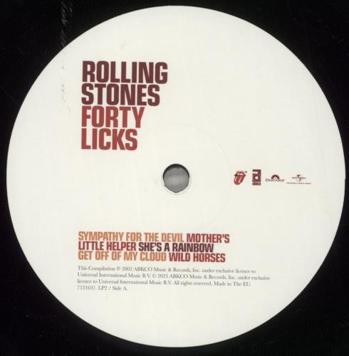 The Rolling Stones Forty Licks - 180 Gram Heavyweight Vinyl 4-LP vinyl album record set UK ROL4LFO888431