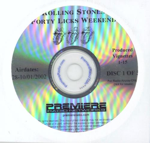 The Rolling Stones Forty Licks Weekend - complete 7CD set 7-CD album set US ROL7CFO270078