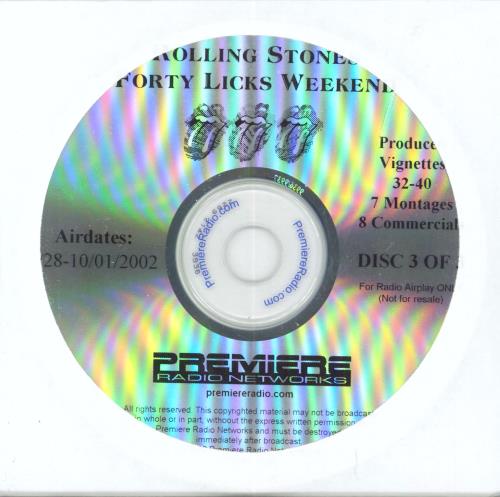 The Rolling Stones Forty Licks Weekend - complete 7CD set 7-CD album set US ROL7CFO270078