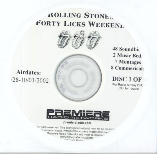 The Rolling Stones Forty Licks Weekend - complete 7CD set 7-CD album set US ROL7CFO270078