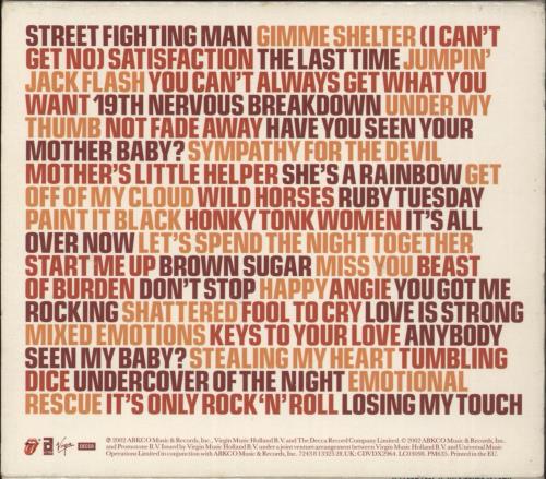 The Rolling Stones Forty Licks 2 CD album set (Double CD) UK ROL2CFO226565