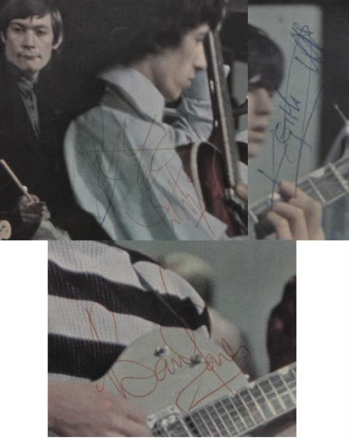 The Rolling Stones Framed And Mounted Autographed Magazine Spread memorabilia UK ROLMMFR547195