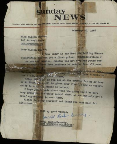 The Rolling Stones Full Set Of 1966 Autographs memorabilia New Zealand ROLMMFU644414