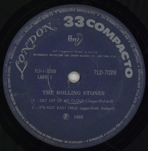 The Rolling Stones Get Off Of My Cloud EP 7" vinyl single (7 inch record / 45) Brazilian ROL07GE419023