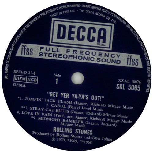 The Rolling Stones Get Yer Ya-Ya's Out! - 3rd vinyl LP album (LP record) UK ROLLPGE547263