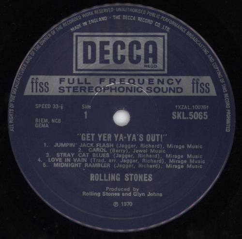 The Rolling Stones Get Yer Ya-Ya's Out! - 4th vinyl LP album (LP record) UK ROLLPGE77850