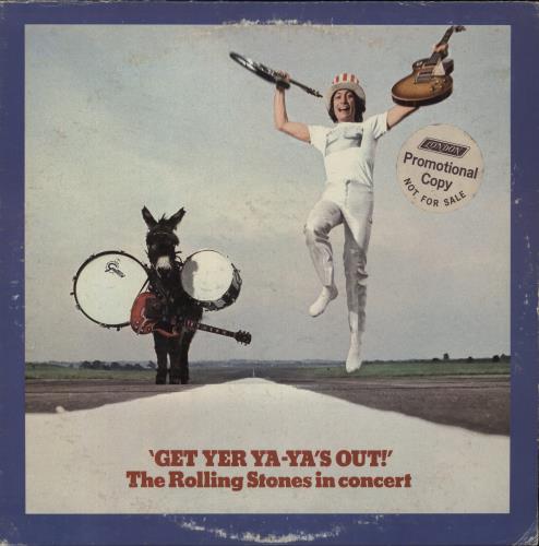 The Rolling Stones Get Yer Ya-Ya's Out! - Promo Sticker vinyl LP album (LP record) US ROLLPGE866152