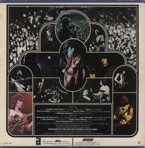 The Rolling Stones Get Yer Ya-Ya's Out! - Promo Sticker vinyl LP album (LP record) US ROLLPGE866152