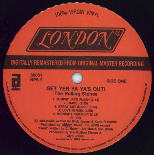 The Rolling Stones Get Yer Ya-Ya's Out - Remastered vinyl LP album (LP record) Canadian ROLLPGE773352