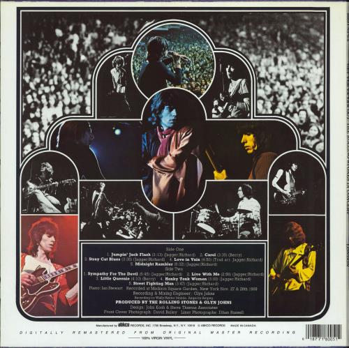 The Rolling Stones Get Yer Ya-Ya's Out - Remastered vinyl LP album (LP record) Canadian ROLLPGE773352