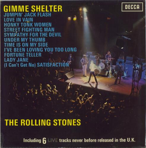The Rolling Stones Gimme Shelter - 1st - VG vinyl LP album (LP record) UK ROLLPGI566015