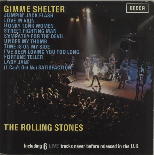 The Rolling Stones Gimme Shelter - 5th vinyl LP album (LP record) UK ROLLPGI684580
