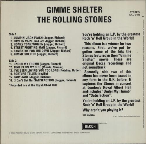 The Rolling Stones Gimme Shelter - 5th vinyl LP album (LP record) UK ROLLPGI684580