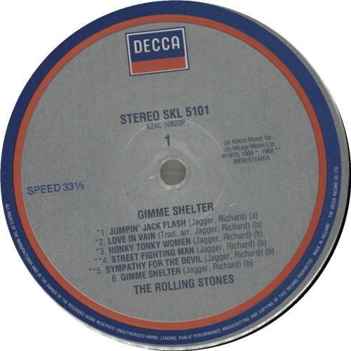 The Rolling Stones Gimme Shelter - 5th vinyl LP album (LP record) UK ROLLPGI684580