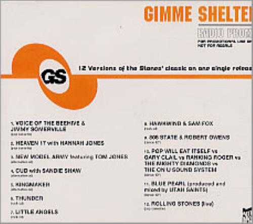 The Rolling Stones Gimme Shelter Live  - No Slv CD album (CDLP) UK ROLCDGI145666
