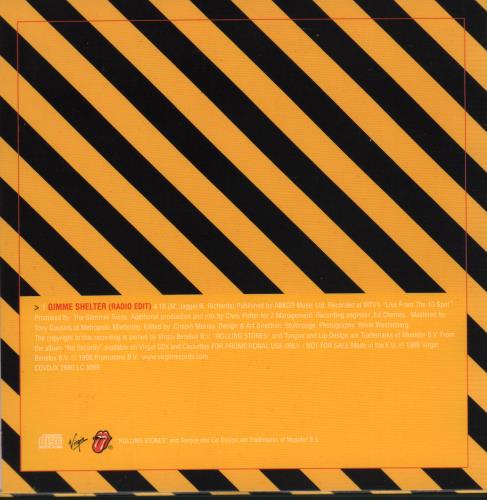 The Rolling Stones Gimme Shelter CD single (CD5 / 5") UK ROLC5GI128224