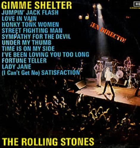 The Rolling Stones Gimme Shelter vinyl LP album (LP record) Spanish ROLLPGI232902