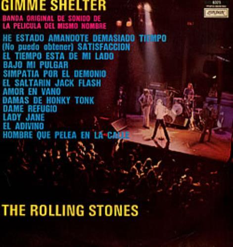 The Rolling Stones Gimme Shelter vinyl LP album (LP record) Argentinean ROLLPGI241900