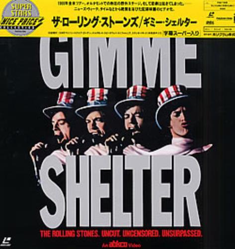 The Rolling Stones Gimme Shelter laserdisc / lazerdisc Japanese ROLLZGI280109