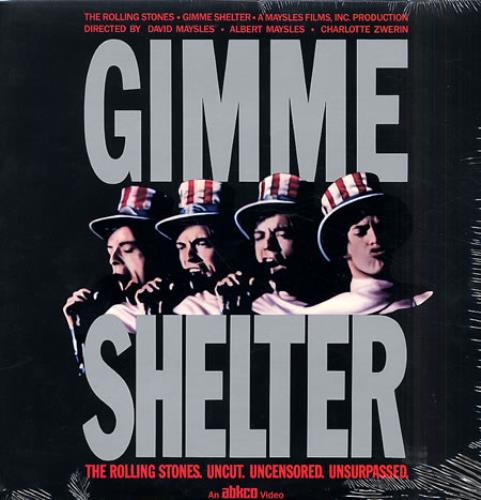 The Rolling Stones Gimme Shelter laserdisc / lazerdisc US ROLLZGI345841