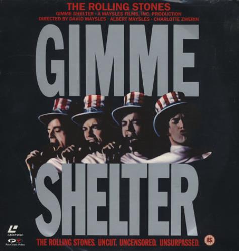 The Rolling Stones Gimme Shelter laserdisc / lazerdisc German ROLLZGI65583