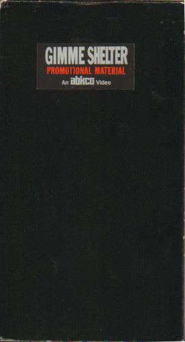 The Rolling Stones Gimme Shelter video (VHS or PAL or NTSC) US ROLVIGI658629