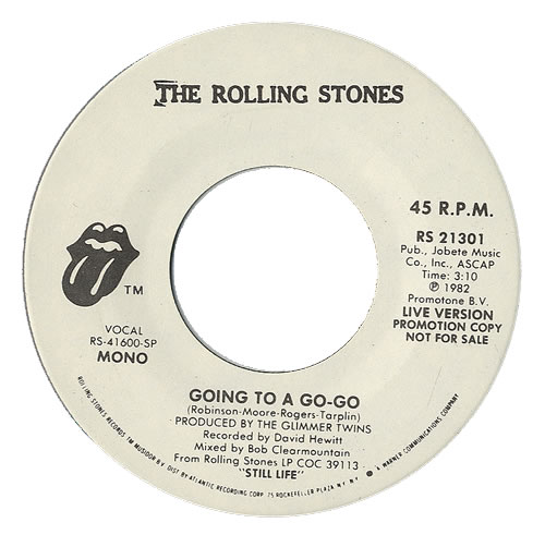 The Rolling Stones Going To A Go-Go 7" vinyl single (7 inch record / 45) US ROL07GO467866