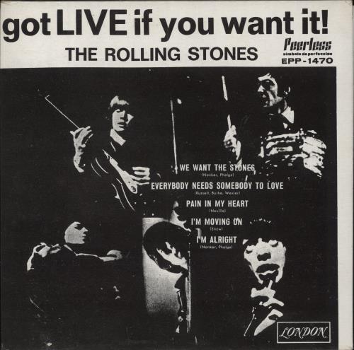 The Rolling Stones Got LIVE If You Want It! - 3RD 7" vinyl single (7 inch record / 45) Mexican ROL07GO796412