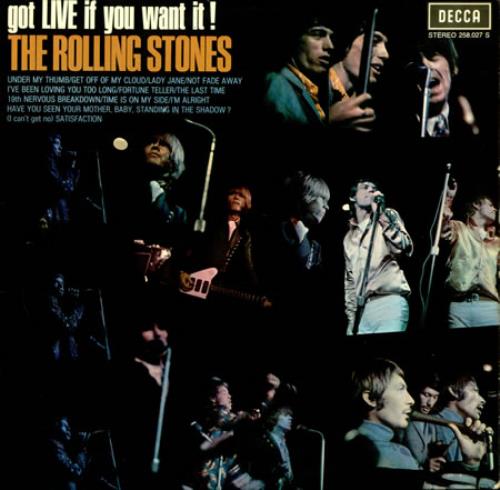 The Rolling Stones Got Live If You Want It! vinyl LP album (LP record) French ROLLPGO421655