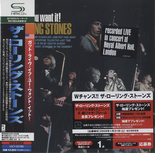 The Rolling Stones Got Live If You Want It! SHM CD Japanese ROLHMGO452379