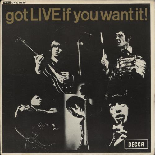 The Rolling Stones Got Live If You Want It EP - 1982 7" vinyl single (7 inch record / 45) UK ROL07GO834406