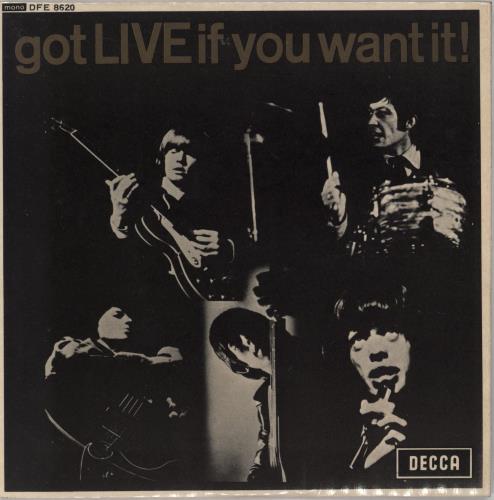 The Rolling Stones Got Live If You Want It EP - 1st - WOL 7" vinyl single (7 inch record / 45) UK ROL07GO767095