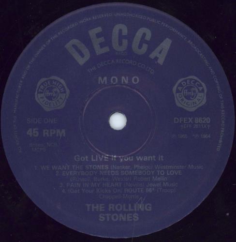 The Rolling Stones Got Live If You Want It EP - EX 12" vinyl single (12 inch record / Maxi-single) UK ROL12GO796532