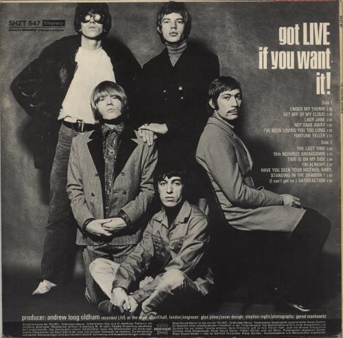 The Rolling Stones Got Live If You Want It vinyl LP album (LP record) German ROLLPGO227043