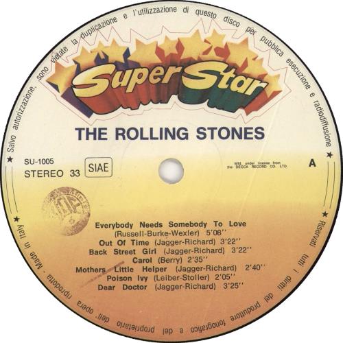 The Rolling Stones Greatest Hits - EX vinyl LP album (LP record) Italian ROLLPGR727592