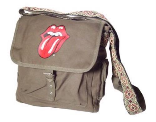 The Rolling Stones Guitar Strap Green Messenger Bag memorabilia UK ROLMMGU367917