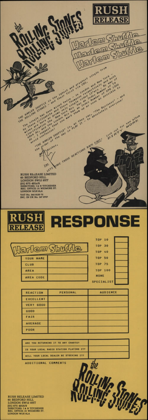The Rolling Stones Harlem Shuffle - Double Pack + press sheets 12" vinyl single (12 inch record / Maxi-single) UK ROL12HA623016