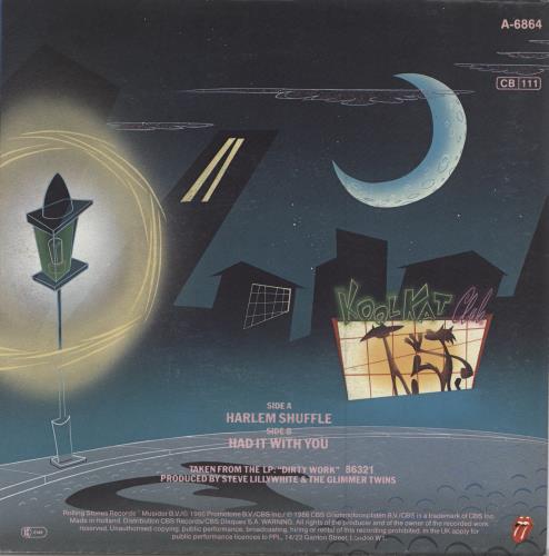 The Rolling Stones Harlem Shuffle - Poster Sleeve 7" vinyl single (7 inch record / 45) Dutch ROL07HA780976