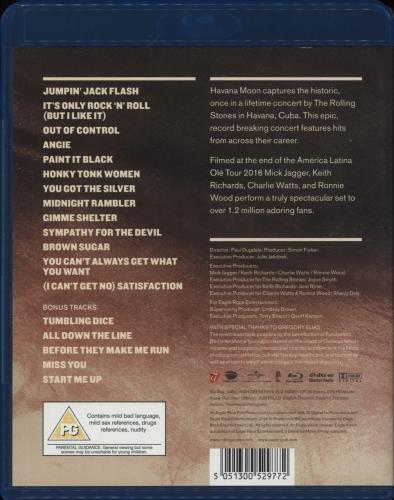 The Rolling Stones Havana Moon Blu Ray DVD UK ROLBRHA881673