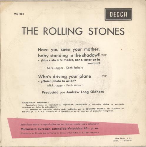 The Rolling Stones Have You Seen Your Mother + Flyer 7" vinyl single (7 inch record / 45) Spanish ROL07HA778486